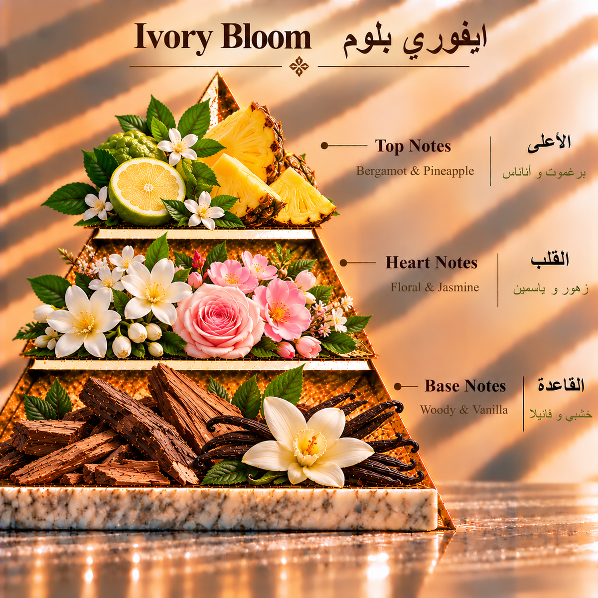 Fragrance pyramid / الهرم العطري — Ivory Bloom