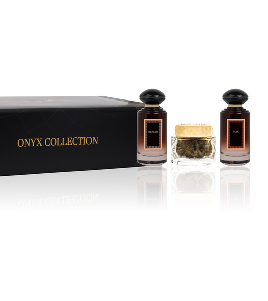 Onyx Collection - For him and her - Perfume Spray Collection - 100 ML & 60 Gram - Junaid Perfumes - UAE